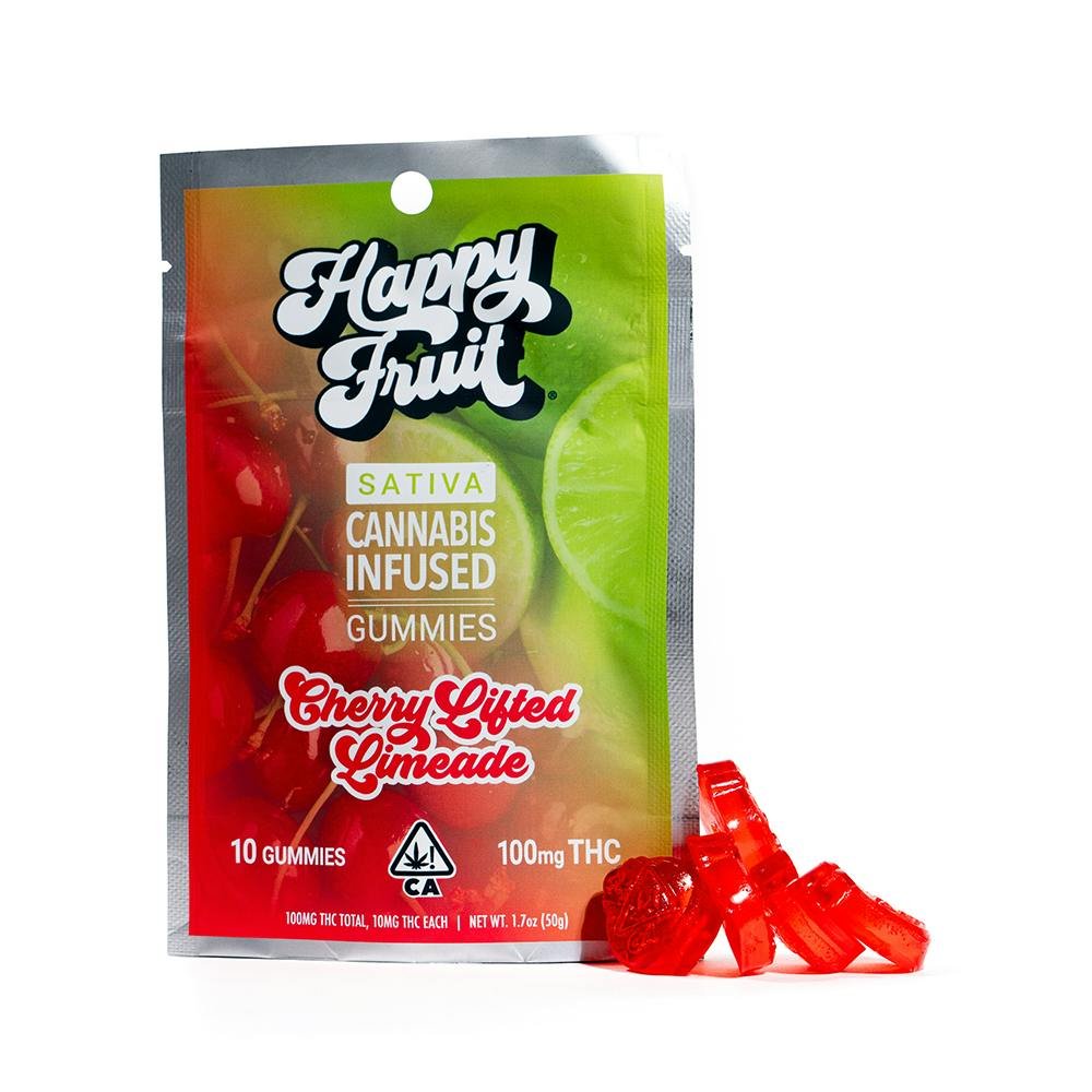 happy fruit cherry lifted limeade gummies 100mg happy fruit cherry lifted limeade gummies 100mg