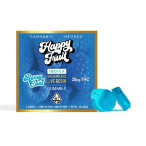 happy fruit berry cool rosin gummies (2 pack) 20mg thc