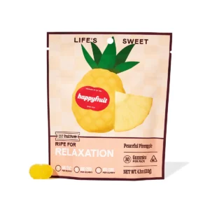 happy fruit peaceful pineapple gummies 120g