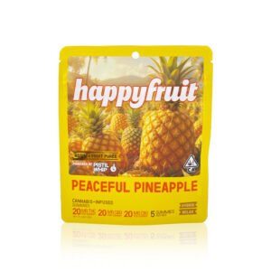 happy fruit peaceful pineapple rosin gummies 20mg (hybrid )